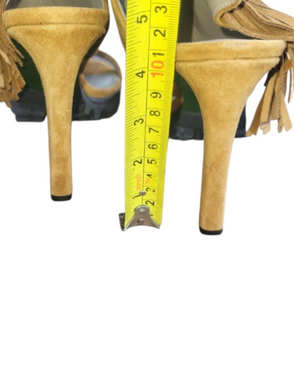 Rare Donald Pliner Lisa Signature Inux Boho Bohemian Native Fringe Stiletto 8 - Picture 10 of 13